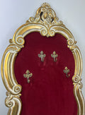 Coat Rack Antique French Style Ornate Wall Mounted 4 Hook Hall Rack LOT 28442