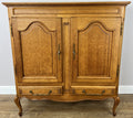 Cabinet Vintage French Louis XIV Style Sideboard Oak Carved Cupboard LOT 62680