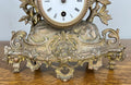 Clock Vintage French Style Mantel Clock with Matching Candelabras Set LOT 46804
