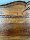 Bed Antique French Style Double Bed Wood Frame Carved Headboard LOT 32396