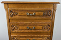 Chest of Drawers Vintage French Louis Oak 4 Drawers Carved Cabinet LOT 44662