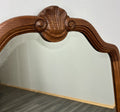 Vintage French Style Carved Wall Mirror Ornate Oak Wall Frame LOT 47752