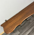 French Vintage Coat Rack Oak 5 Hooks Wall Shelf Carved Coat Hanger LOT 44368