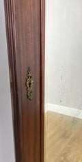 Mirror Antique French Style Oak Carved Wardrobe Mirror Shaped Frame LOT 61927