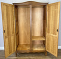 Wardrobe Vintage French Louis Oak Two Door Bedroom Storage Armoire LOT 6523