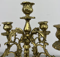 Candelabra Vintage French Style Brass Five Arm Ornate Candle Holder LOT 64235