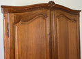 Wardrobe Vintage French Louis Style Oak Two Door Carved Armoire Cabinet LOT 61029