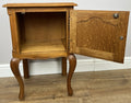Pair of Bedside Tables Vintage French Louis Oak Nightstands Cabinets LOT 630712