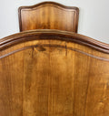 Bed Antique French Style Double Bed Frame Walnut Carved Headboard LOT 64073