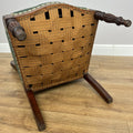 Armchair Antique French Style Walnut Upholstered Seat Carved Chair LOT 628614