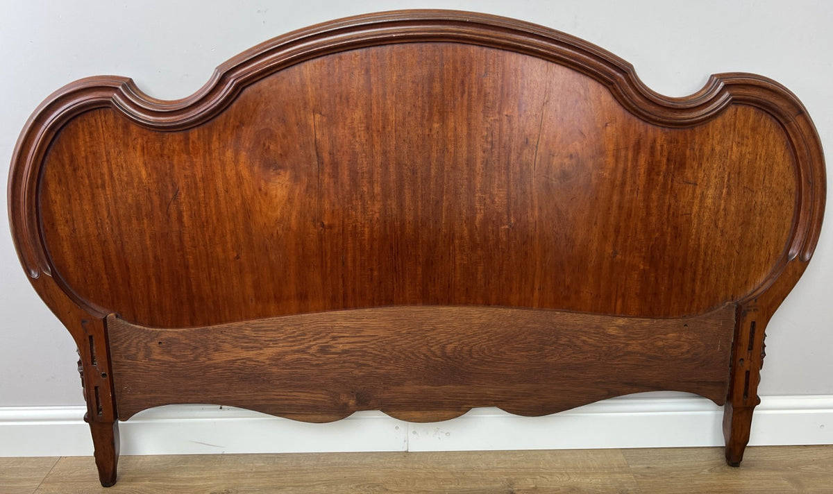 Footboard Antique French Style Walnut Double Bed Carved Footboard LOT 64472