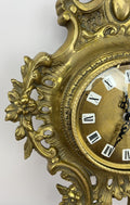 Wall Clock Vintage French Style Brass Hanging Clock Quartz Movement LOT 60494