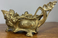 French Art Nouveau Jardiniere, Antique Brass Planter Brass Ornate LOT 46797