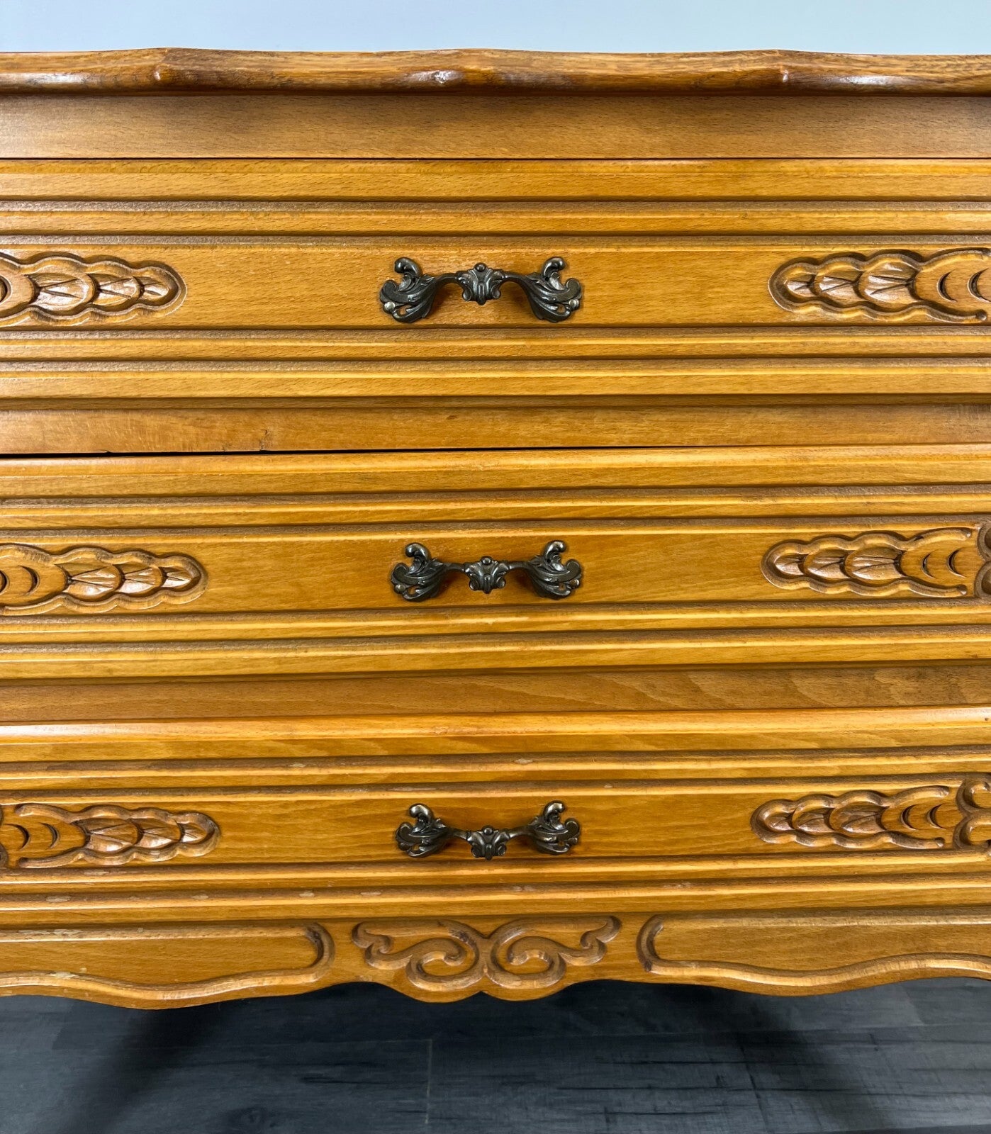 Chest of Drawers Vintage French Louis XIV Sideboard Carved Cabinet LOT 29325