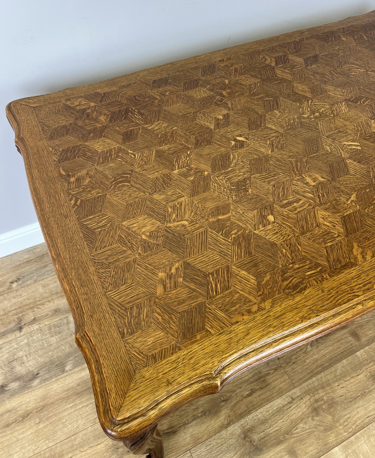 Dining Table Vintage French Louis XVI Carved Oak Extendable Table LOT 635713
