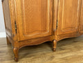 Wardrobe Vintage French Louis XVI Style Oak Four Door Carved Armoire LOT 63996