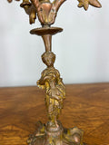 Clock Vintage French Style Mantel Clock with Matching Candelabras Set LOT 468011