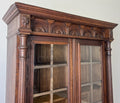 Bookcase Antique French Style Glazed Display Cabinet Oak Sideboard LOT 6545