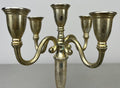 Pair of Candelabras Vintage French Style Metal Five Arm Candle Holders LOT 6484