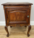 Pair of Bedside Tables Vintage French Louis Oak Nightstands Cabinets LOT 49732