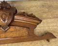 Pediment Antique French Style Walnut Hand Carved Decorative Crest LOT 61763