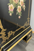 Cabinet Vintage French Style Painted Floral 3 Drawer Chest Sideboard LOT 439720