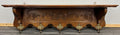 French Vintage Coat Rack Oak 5 Hooks Wall Shelf Carved Coat Hanger LOT 44351
