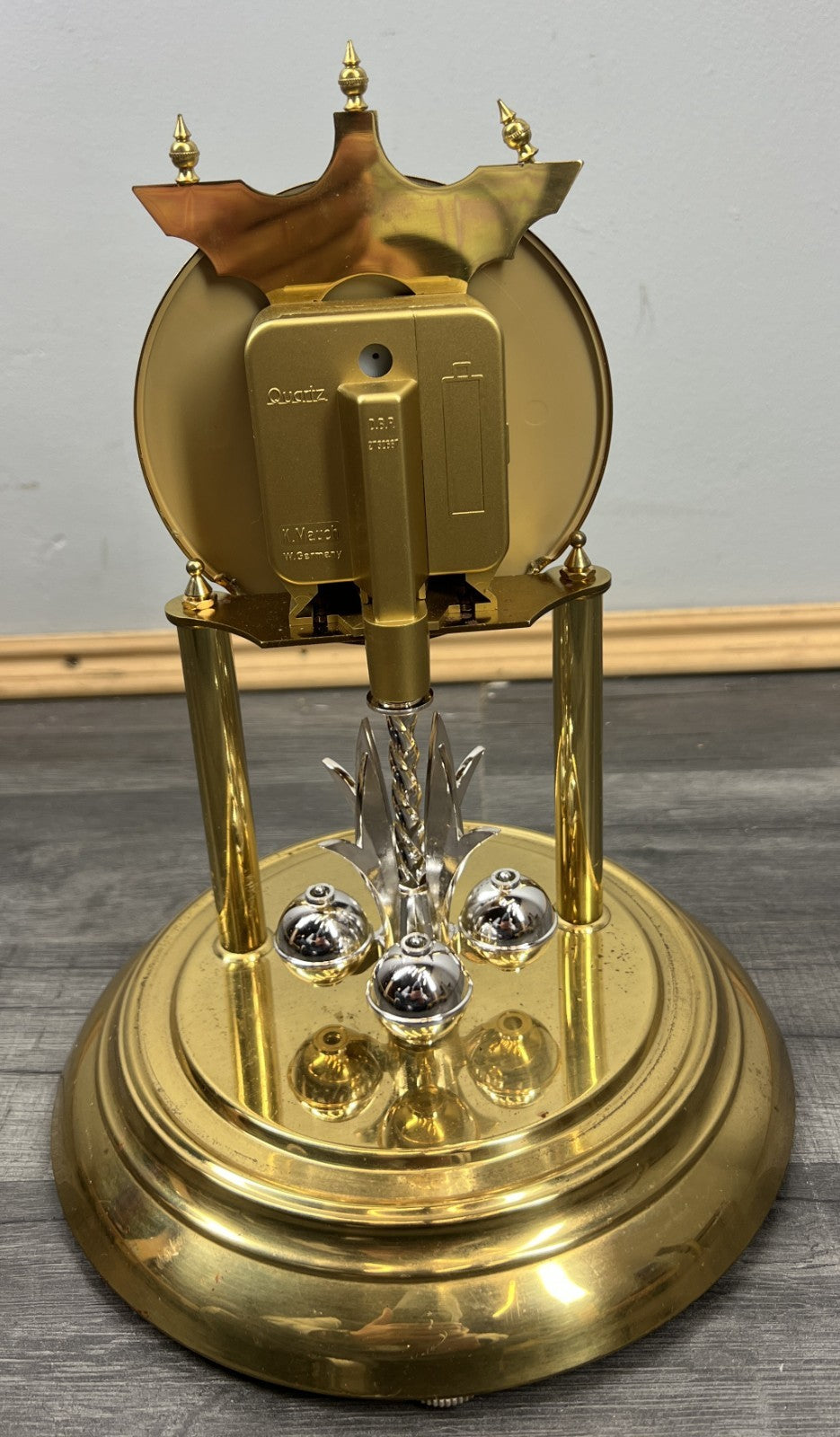 Clock Vintage German Koma Quartz Anniversary Dome Clock LOT 44087