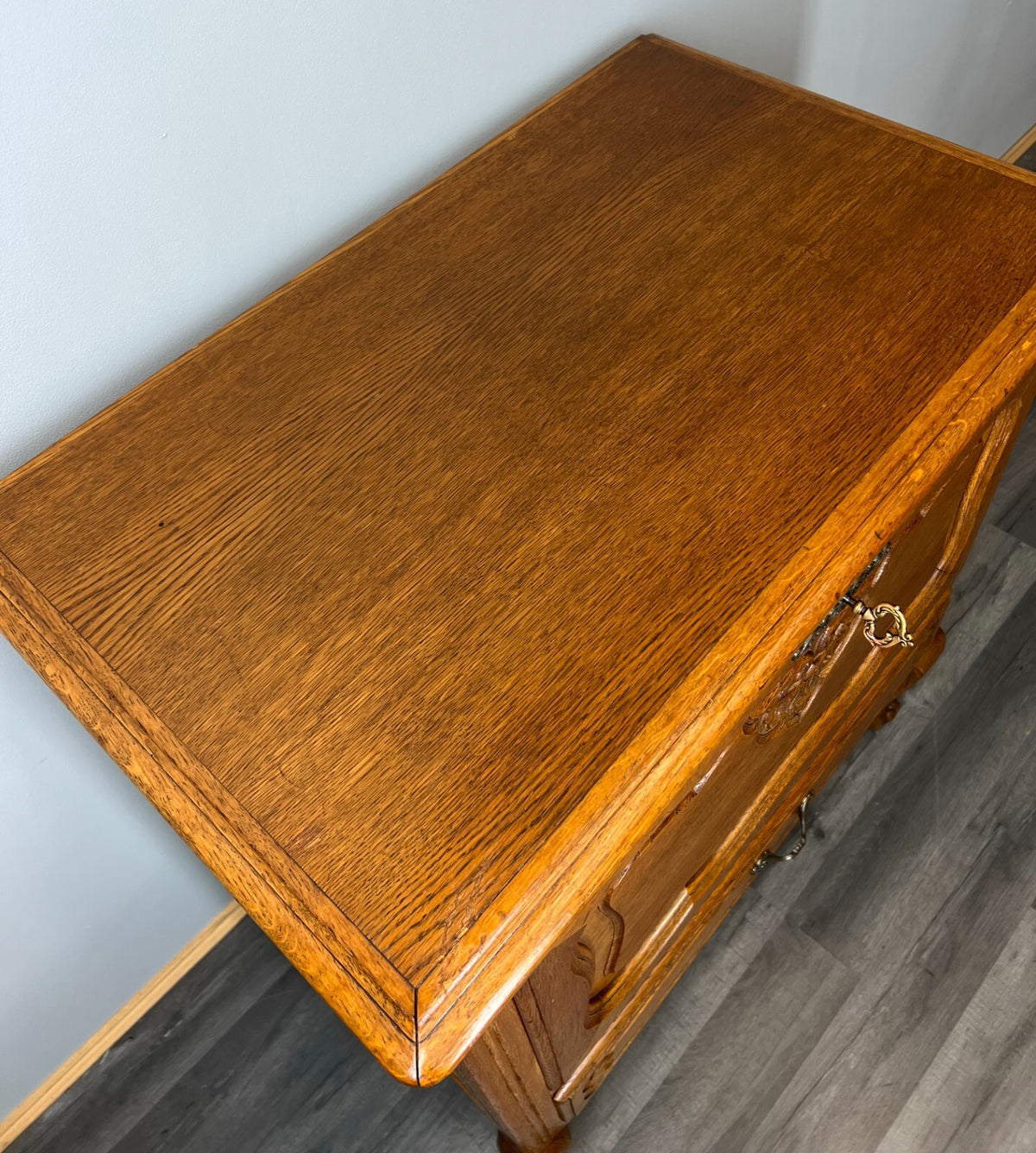 Cabinet Vintage French Louis XIV Style Bureau Sideboard Carved Cupboard LOT 354510