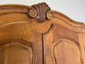 Wardrobe Vintage French Louis XVI Style Oak Four Door Carved Armoire LOT 6504