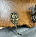 French Vintage Style Coat Rack 4 Hooks Ornate Wall Shelf Coat LOT 47276