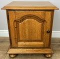 Pair of Bedside Tables Vintage French Style Nightstands Carved Cabinets LOT 62152