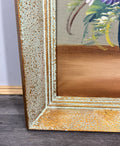 Painting Vintage French Floral Vase Red Purple Flower Signed Framed LOT 38785