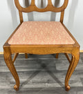 Chairs Vintage French Louis XVI Style Oak Upholstered Set of 5 Carved LOT 440210