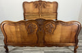Bed Vintage French Louis XVI King Size Bed Frame Oak Carved Headboard LOT 46232