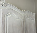 Wardrobe Vintage French Louis XVI Shabby Chic Four Door Oak Armoire LOT 61655