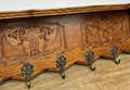 Coat Rack Vintage French Carved Oak Wall Mounted 6 Hooks Rack Hanger LOT 62273