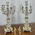 Lancini Imperial Ormolu Gilt Brass Mantle Clock with Candelabras  LOT 46413