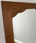 Mirror Antique French Style Oak Wardrobe Mirror Decorative Frame LOT 61912