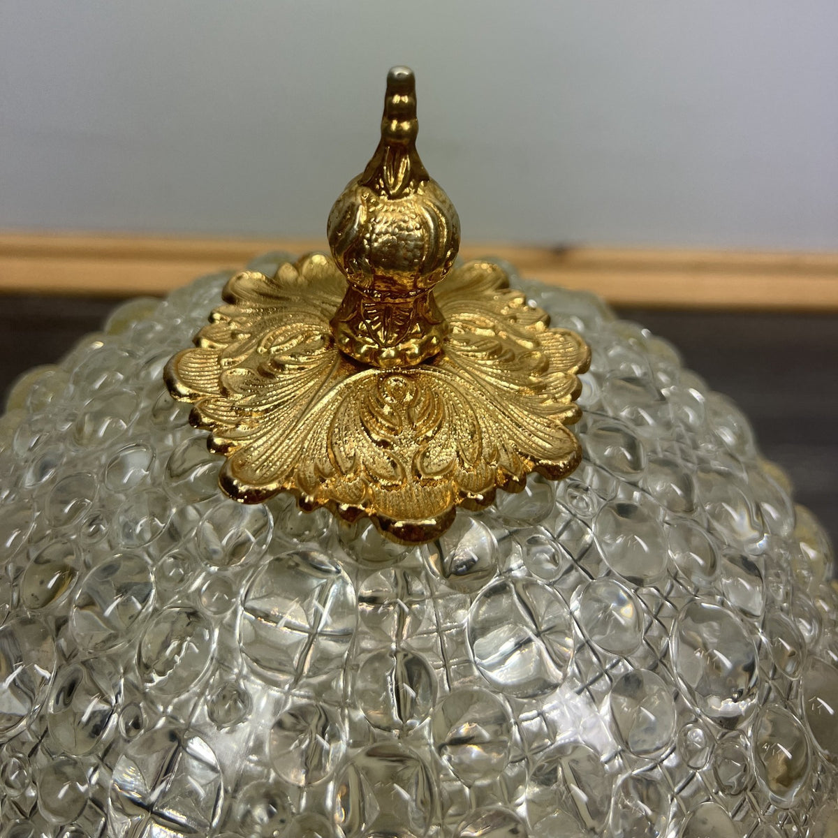 Vintage Plafonnier Crystal Ceiling Light Vintage Flush Mount Lamp Lot 4040