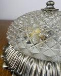 Ceiling Lamp Vintage French Pendant Glass Flush Mount Light Fixture LOT 60644