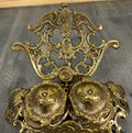 Inkwell Set Vintage French Brass Ornate Desk Accessory LOT 46883