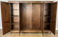 Wardrobe Vintage French Louis XVI Style Four Door Oak Carved Armoire LOT 60818