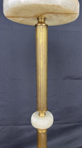 Ashtray Stand Vintage French Style Onyx Brass Floor Ashtray Stand LOT 48832