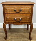 Bedside Table Vintage French Louis Style Oak Nightstand Carved Cabinet LOT 63010