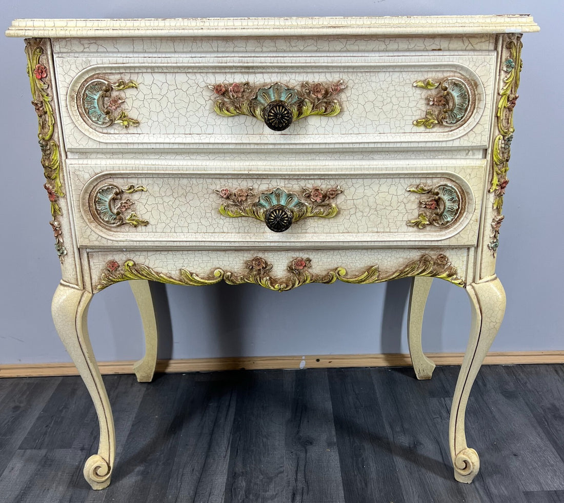 Chest of Drawers Vintage Shabby Chic French Louis 2 Drawers Sideboard LOT 24900
