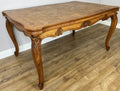 Dining Table Vintage French Louis XVI Carved Oak Extendable Table LOT 63584