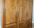 Wardrobe Vintage French Louis XVI Style Three Door Oak Carved Armoire LOT 64585