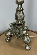 Lamp Vintage French Style Brass Ornate Table Lamp with Shade LOT 30206