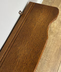 French Vintage Coat Rack Oak 7 Hooks Wall Shelf Carved Coat Hanger LOT 490313
